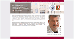 Desktop Screenshot of klinika.hematoonkologia.pl